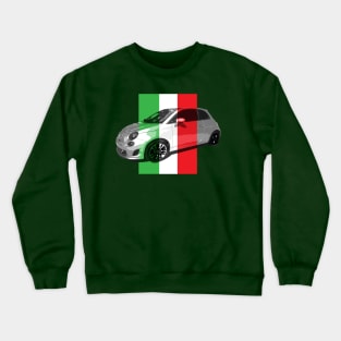 Fiat with Italia Flag Crewneck Sweatshirt